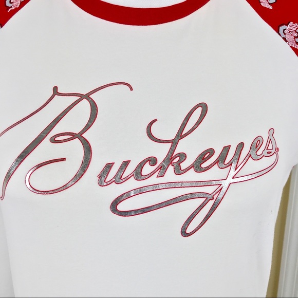 Buckeyes Fitted Baseball Tee Small - Picture 3 of 7